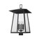 Z-Lite Rainer 6 Light Outdoor Post Mount Fixture, 17.5in. W x 30in. H, Black 5015PHXXLS-BK - alternate 3